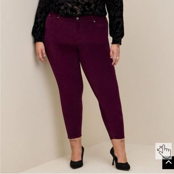 Torrid Bombshell Skinny Corduroy High-Rise Jean - Picture 2 of 3